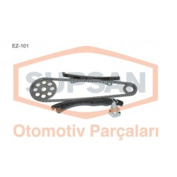 SUPSAN EZ-101 EKSANTRİK ZİNCİR SETİ FİAT ALBEA DOBLO PALİO LİNEA EGEA FİORİNO ASTRA CORSA BIPPER NEMO 1,3 MULTİJET SUZUKİ SWİFT OEM REFERANSLAR : 46788783  93191273